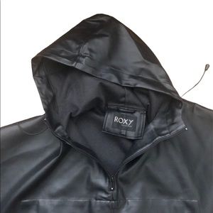 Roxy faux leather poncho